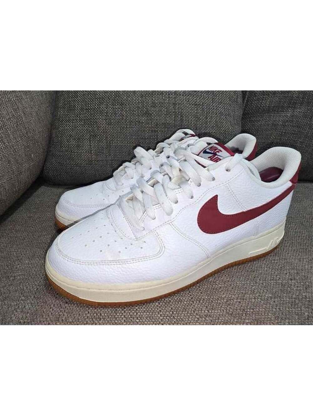 2019 NIKE AIR FORCE 1 '07 WHITE TEAM RED BLUE VOID GUM CI0057-101